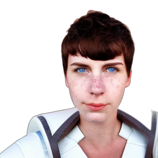staff, face, robot, jacket transparent PNG cut-out