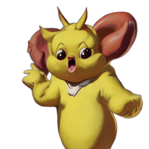 animal, staff, creature, 3d render transparent PNG cut-out
