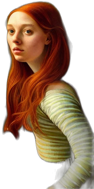 hair, face, dress, jacket transparent PNG cut-out