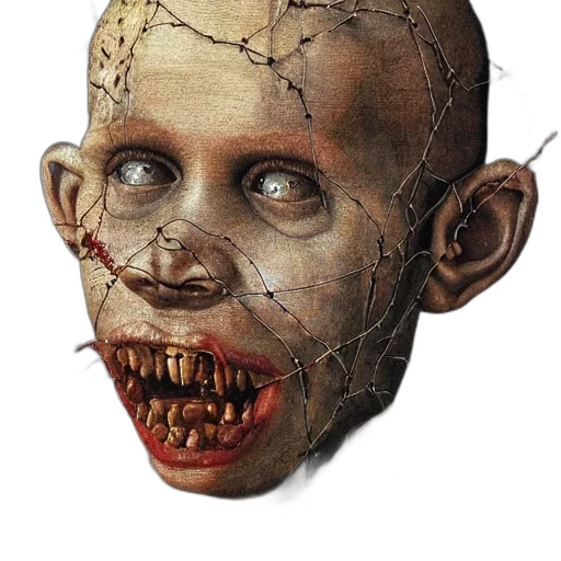 mask, face, creature, staff transparent PNG cut-out