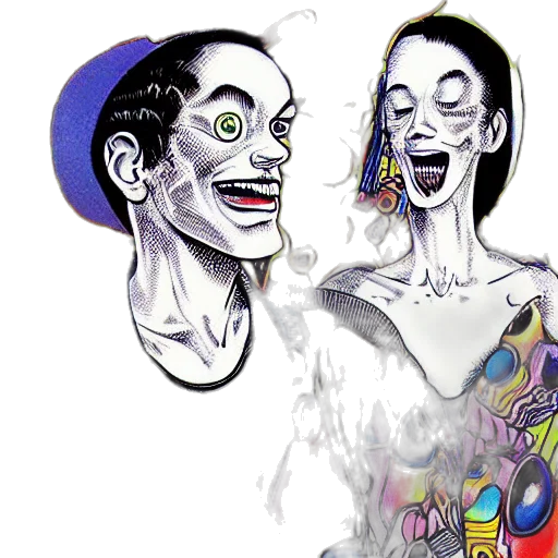 mask, face, creature, concept art transparent PNG cut-out