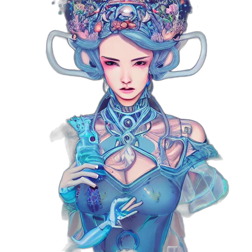 crown, robot, dress, jewelry transparent PNG cut-out