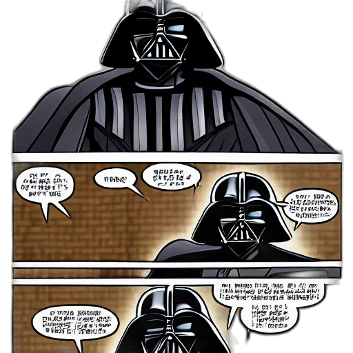 comic book art, concept art, darth, vader transparent PNG cut-out