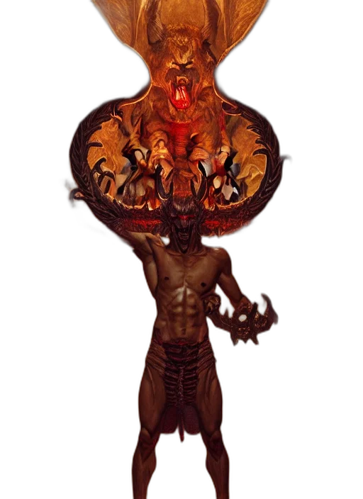 creature, staff, animal, mask transparent PNG cut-out