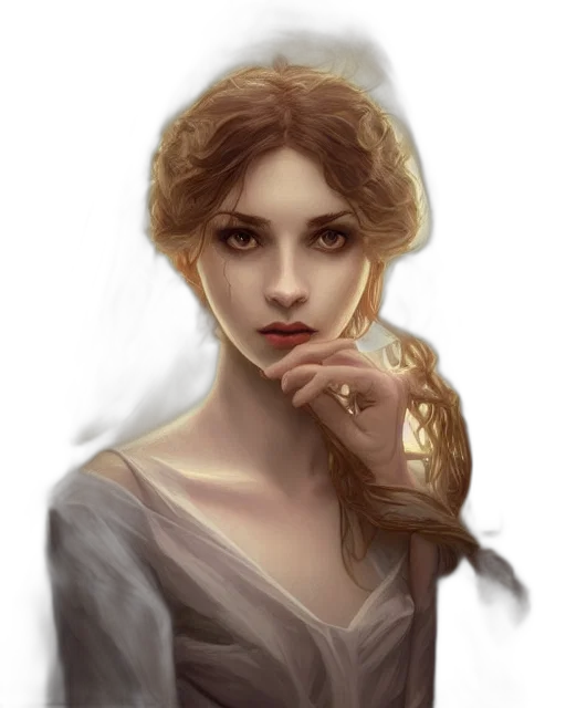 face, dress, jewelry, crown transparent PNG cut-out