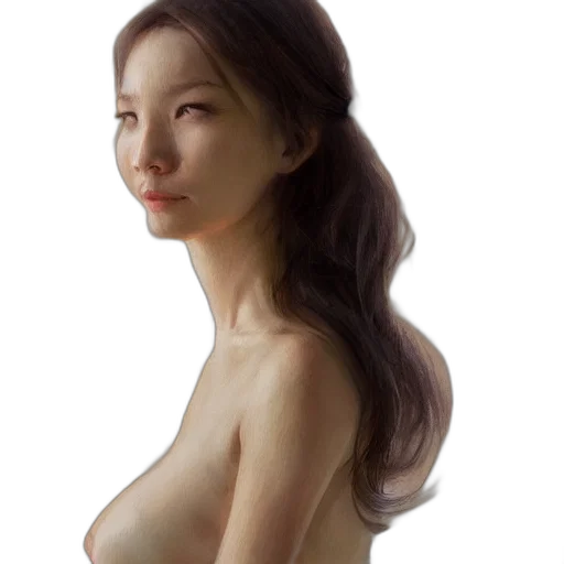 face, dress, jewelry, hair transparent PNG cut-out