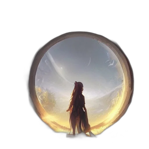 hair, jewelry, sword, dragon transparent PNG cut-out