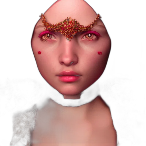 face, mask, crown, jewelry transparent PNG cut-out