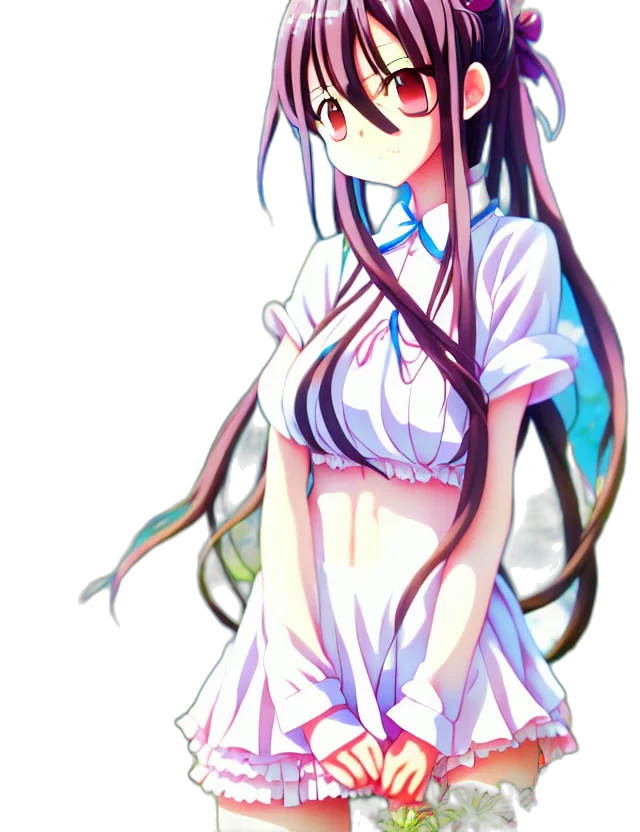 staff, dress, weapon, anime transparent PNG cut-out