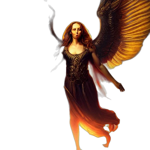 dragon, dress, fantasy art, concept art transparent PNG cut-out