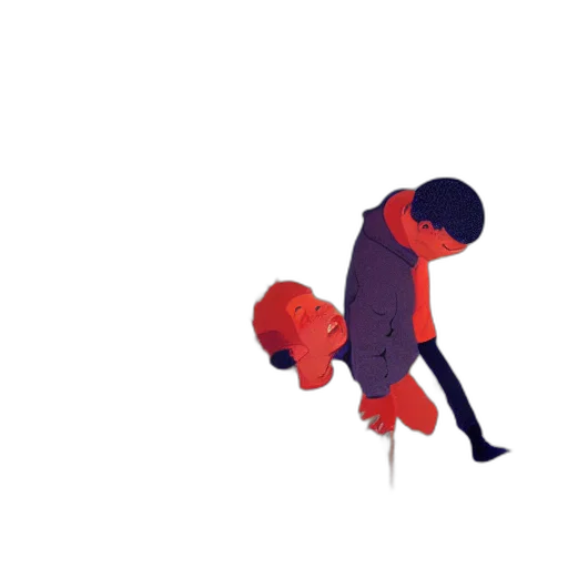 umbrella, creature, jacket, robot transparent PNG cut-out