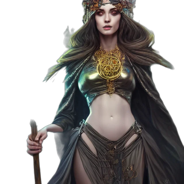 fantasy art, concept art, comic book art, pixel art transparent PNG cut-out