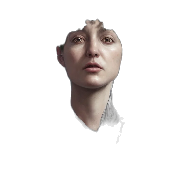 face, robot, mask, creature transparent PNG cut-out