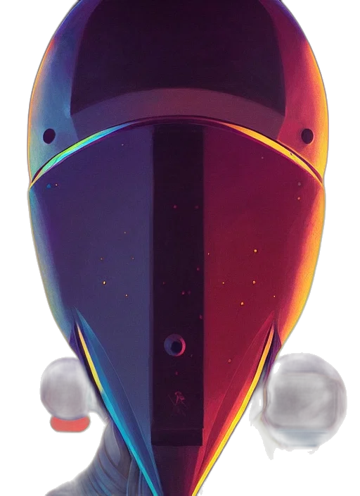 robot, mask, face, weapon transparent PNG cut-out