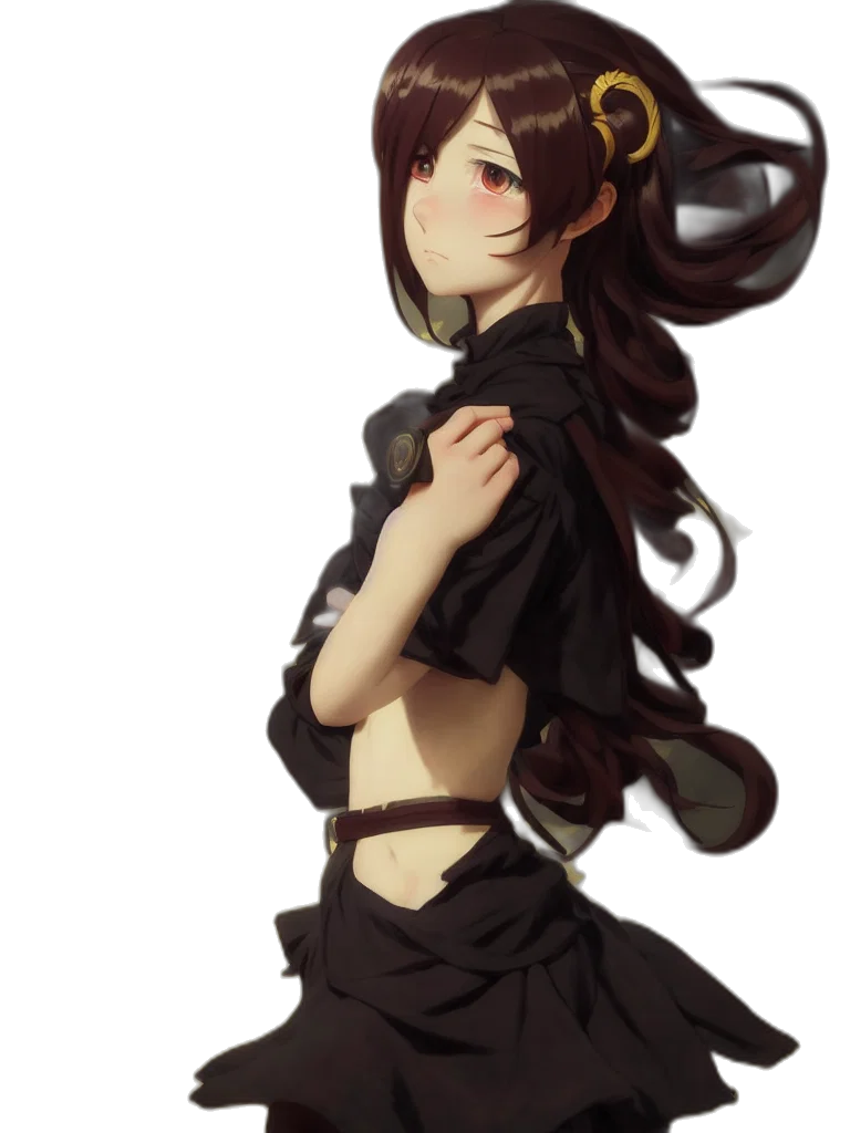 dress, staff, crown, mask transparent PNG cut-out