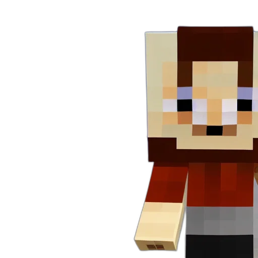 face, creature, 3d render, pixel art transparent PNG cut-out