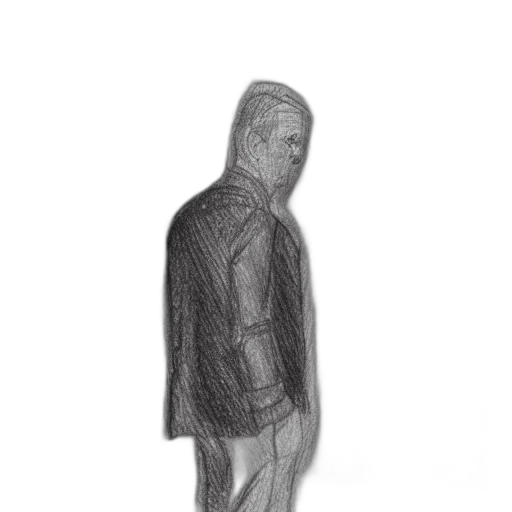 jacket, mask, staff, face transparent PNG cut-out