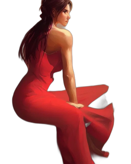 dress, staff, concept art, fantasy art transparent PNG cut-out