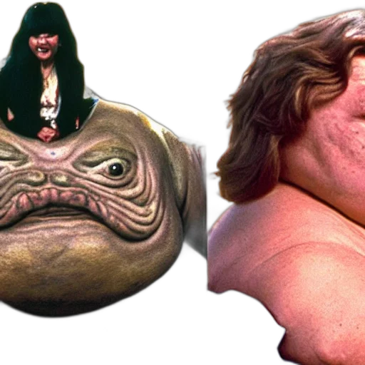 creature, photorealistic, concept art, jabba transparent PNG cut-out