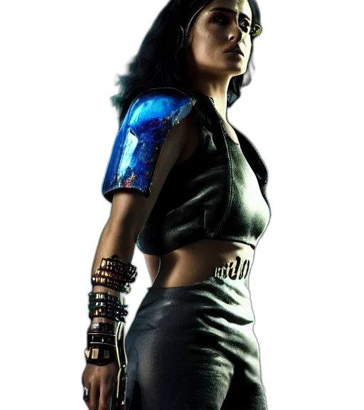 concept art, comic book art, cyberpunk, photorealistic transparent PNG cut-out