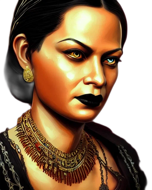jewelry, face, photorealistic, fantasy art transparent PNG cut-out