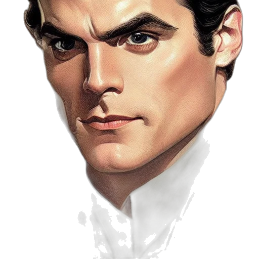 face, comic book art, photorealistic, concept art transparent PNG cut-out