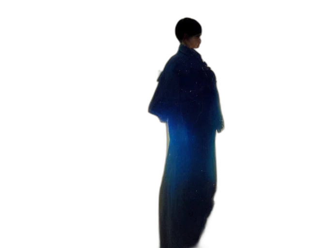 dress, jacket, umbrella, staff transparent PNG cut-out