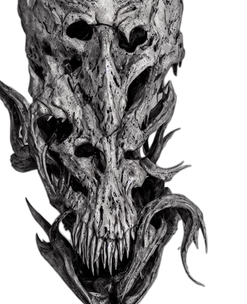 mask, dragon, face, creature transparent PNG cut-out