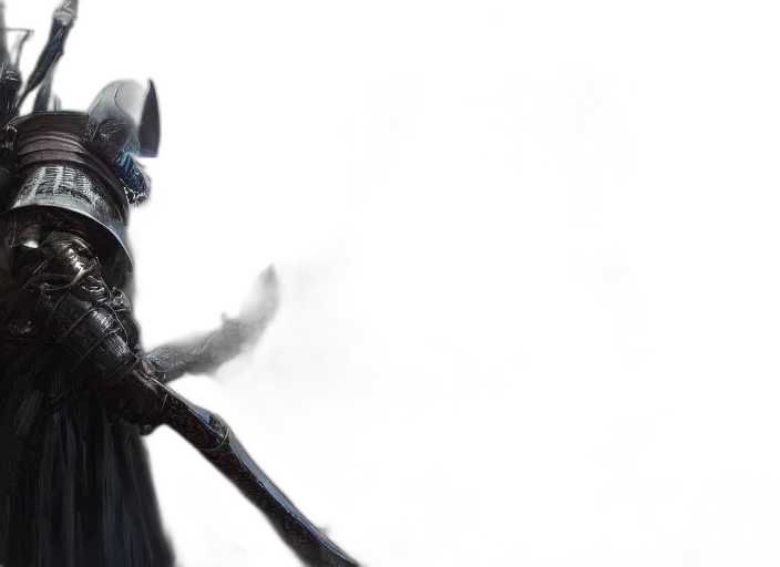 dragon, creature, mask, sword transparent PNG cut-out
