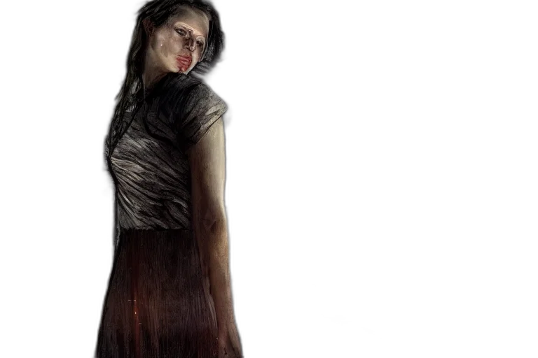 dress, staff, concept art, photorealistic transparent PNG cut-out