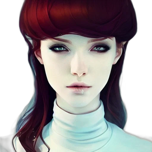 face, robot, hair, staff transparent PNG cut-out