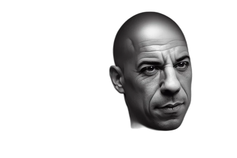 face, mask, hair, photorealistic transparent PNG cut-out