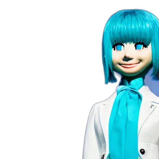 robot, jacket, face, staff transparent PNG cut-out