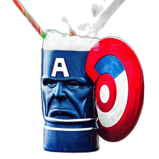 weapon, food, mask, comic book art transparent PNG cut-out