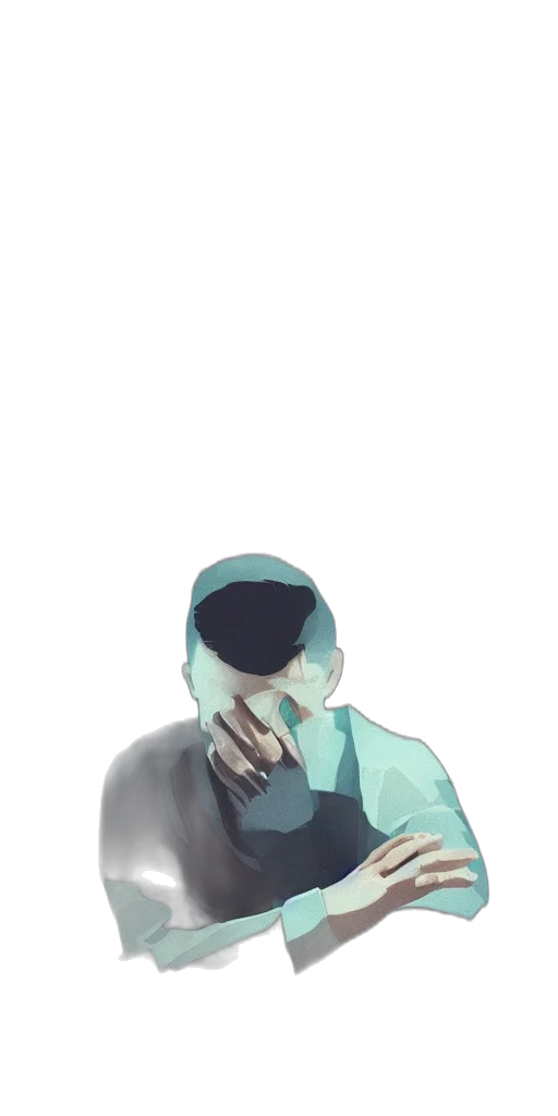 face, mask, hat, jacket transparent PNG cut-out