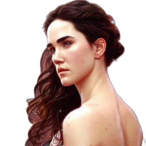 dress, crown, face, hair transparent PNG cut-out