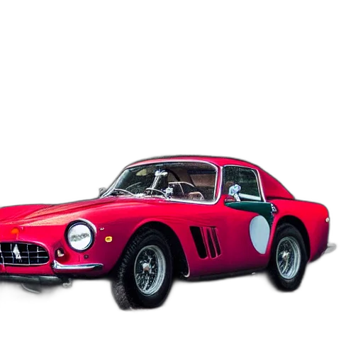 car, animal, 3d render, photorealistic transparent PNG cut-out