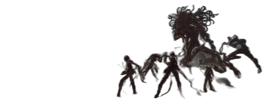 creature, hair, mask, robot transparent PNG cut-out