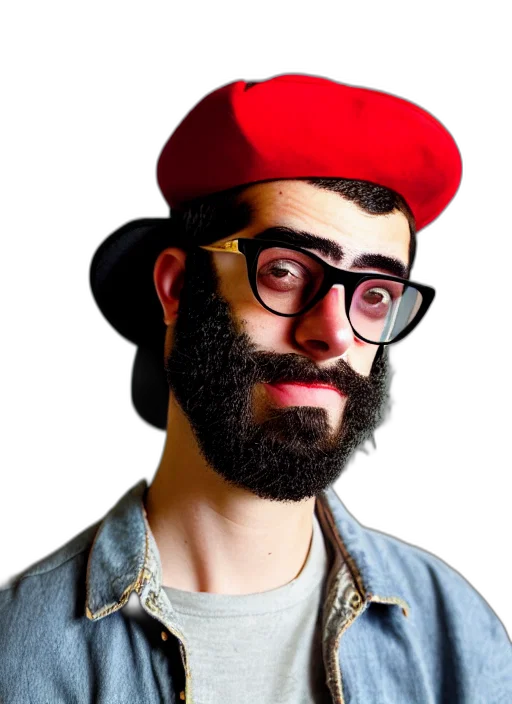 hat, face, staff, mask transparent PNG cut-out