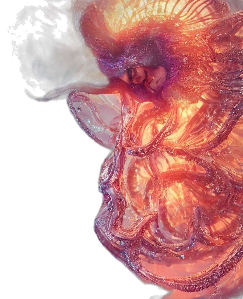 face, mask, close-up, macro transparent PNG cut-out