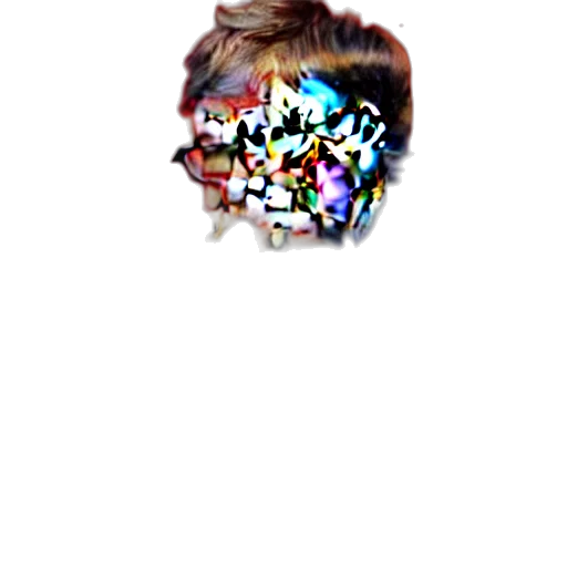 crown, hair, face, mask transparent PNG cut-out