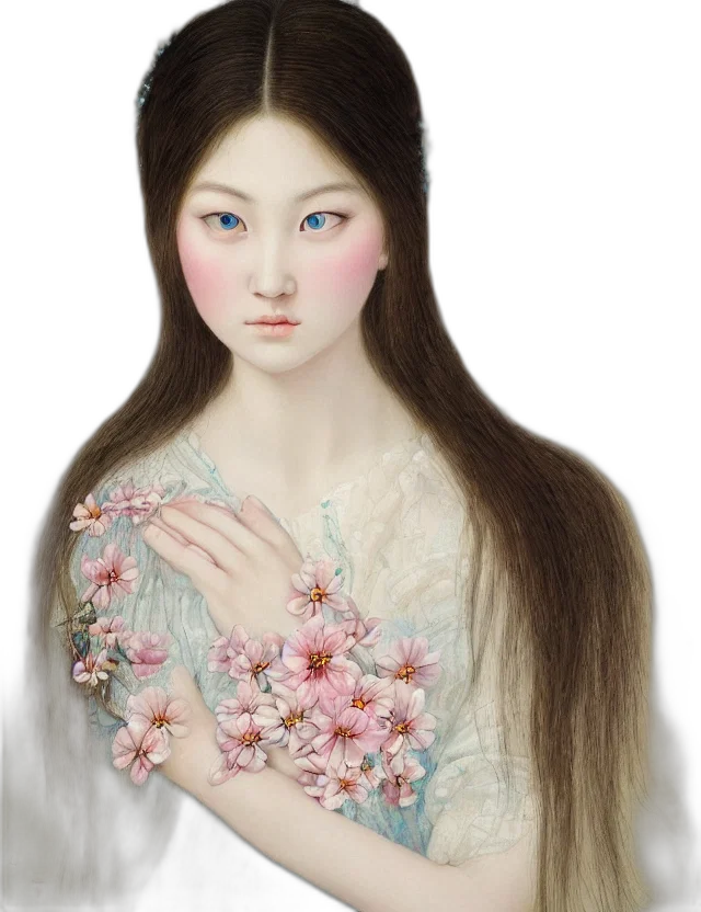 face, dress, jewelry, photorealistic transparent PNG cut-out