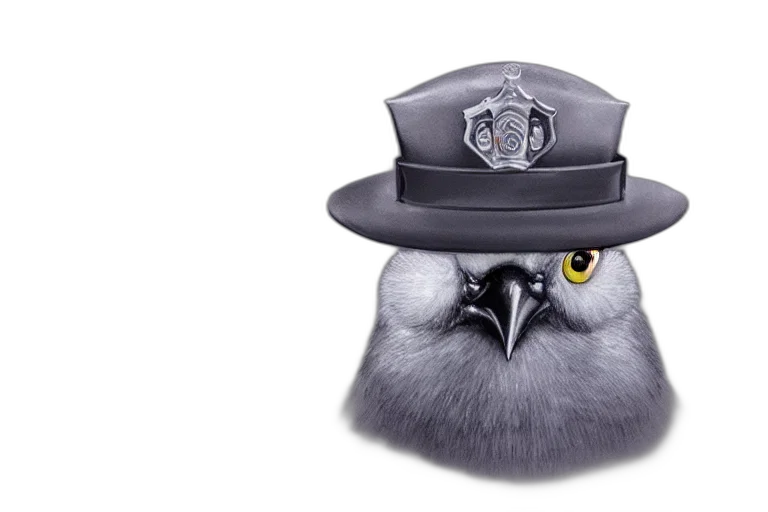 hat, staff, animal, photorealistic transparent PNG cut-out