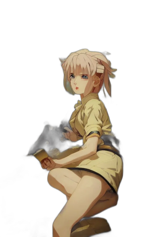 staff, dragon, dress, creature transparent PNG cut-out