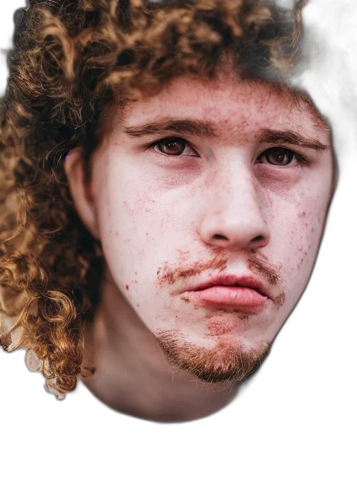 face, mask, creature, hair transparent PNG cut-out