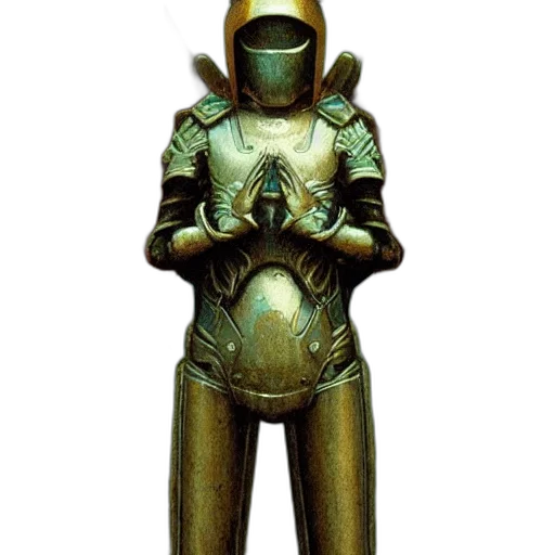 robot, mask, staff, sword transparent PNG cut-out