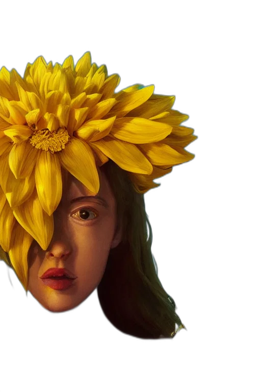 crown, flower, face, mask transparent PNG cut-out