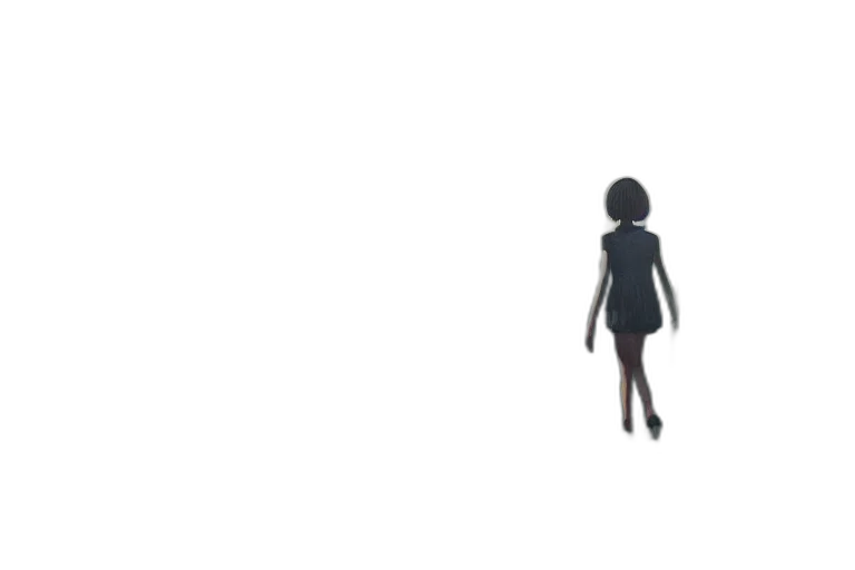 dress, robot, creature, hair transparent PNG cut-out