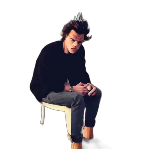 hair, jacket, hat, shoes transparent PNG cut-out