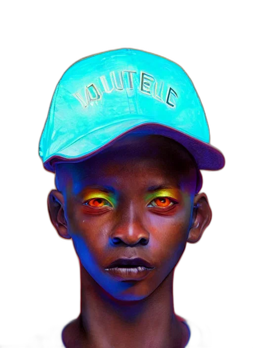 face, hat, creature, jacket transparent PNG cut-out